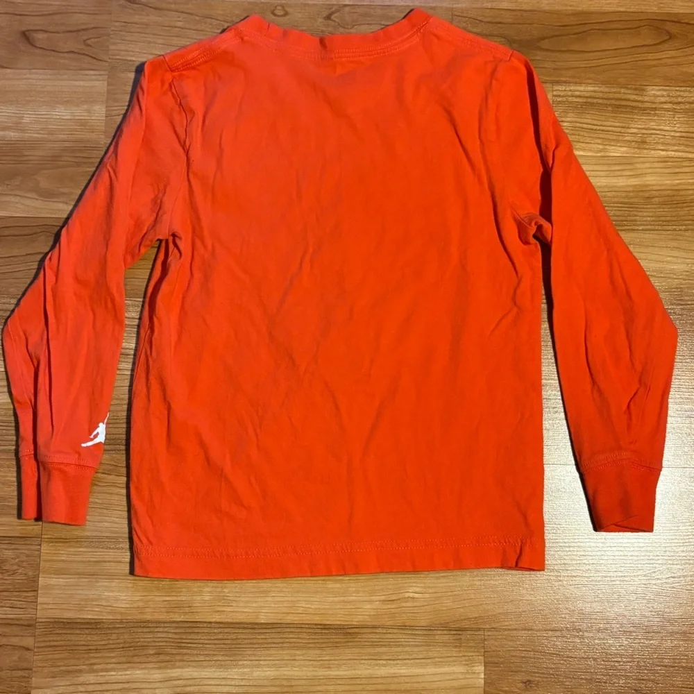 Jordan MVP Breakout Long Sleeve Tee Rush Orange Back to School‎ Shirt